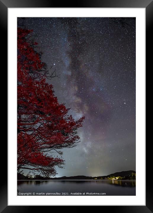 Lake Sky Framed Mounted Print by Martin Yiannoullou