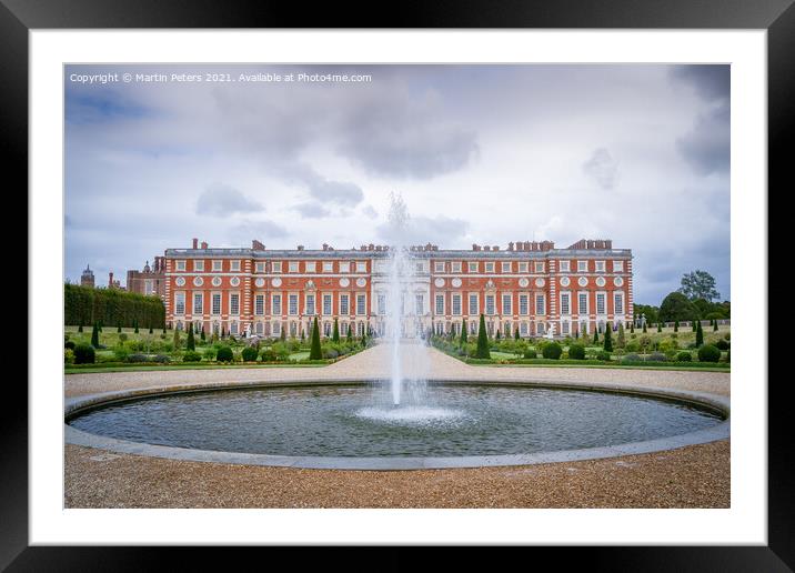 Majestic Hampton Court Palace Framed Mounted Print by Martin Yiannoullou