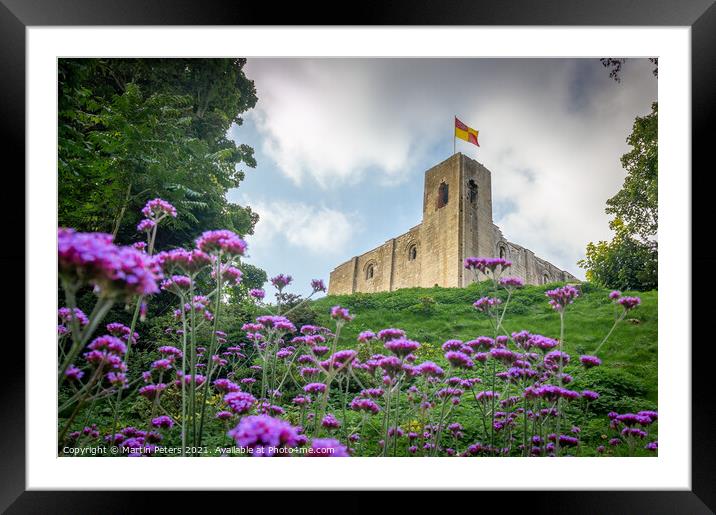 Majestic Hedingham Castle Framed Mounted Print by Martin Yiannoullou