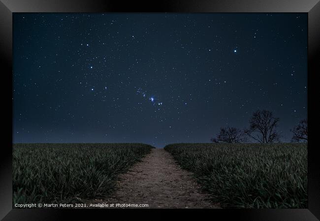 Pathway to the Cosmos Framed Print by Martin Yiannoullou