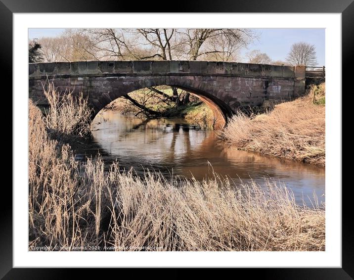 Bridge over the river Dane Framed Mounted Print by mike kearns
