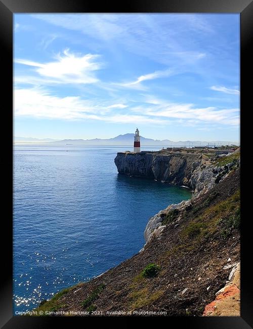 The lighthouse Framed Print by Samantha Martinez