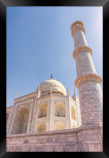 Taj Mahal mausoleum in Agra, Uttar Pradesh, India Framed Print by Mirko Kuzmanovic