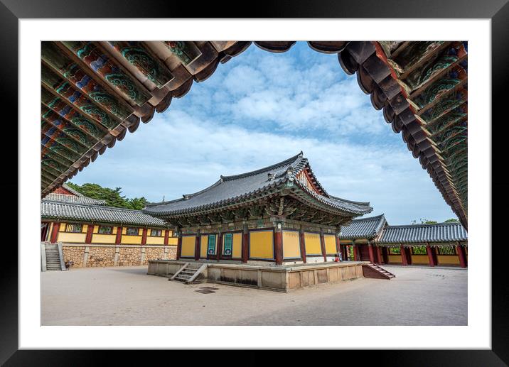 Bulguksa Buddhist temple in Gyeongju, South Korea Framed Mounted Print by Mirko Kuzmanovic