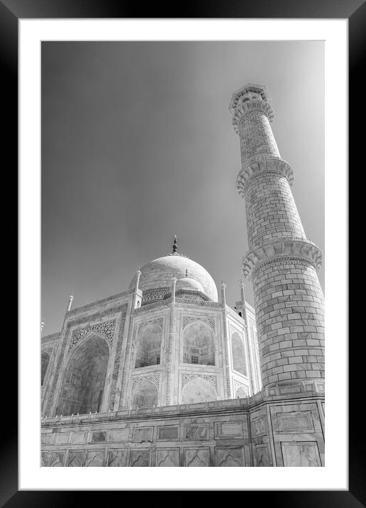 Taj Mahal mausoleum in Agra, Uttar Pradesh, India Framed Mounted Print by Mirko Kuzmanovic