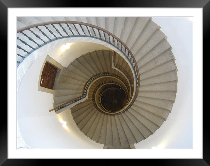 Amazing staircase Framed Mounted Print by Jill Swain