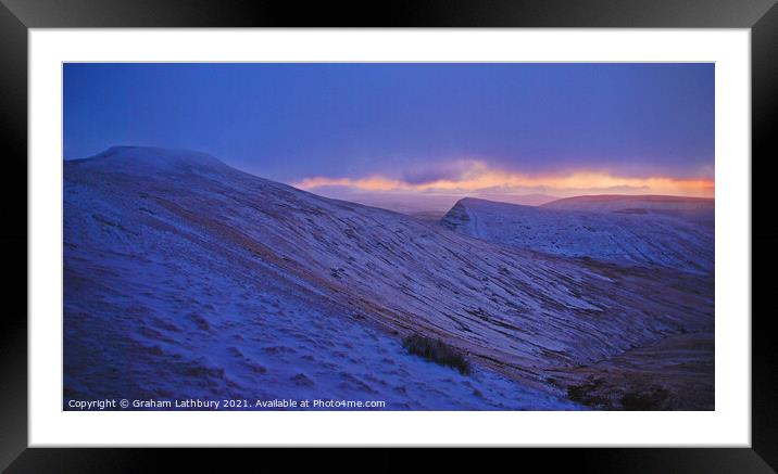 Brecon Beacons Framed Mounted Print by Graham Lathbury