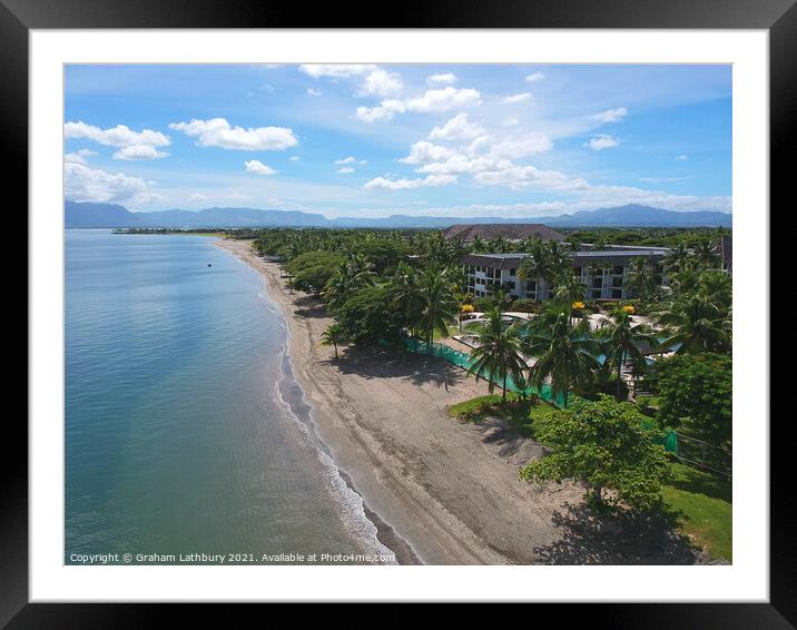 Denarau Beach Fiji Framed Mounted Print by Graham Lathbury