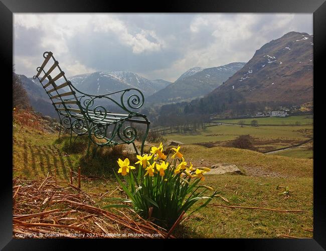 Ullswater Lunch Stop, Lake District Framed Print by Graham Lathbury