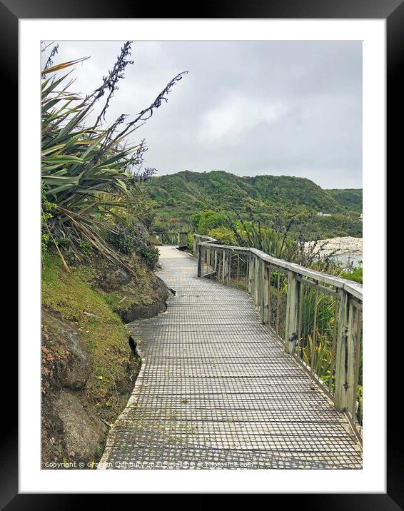 Coastal Footpath Framed Mounted Print by Graham Lathbury