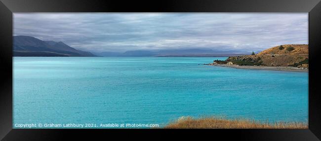 Lake Pukaki, New Zealand Framed Print by Graham Lathbury