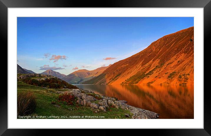 Wastwater, Lake District Framed Mounted Print by Graham Lathbury