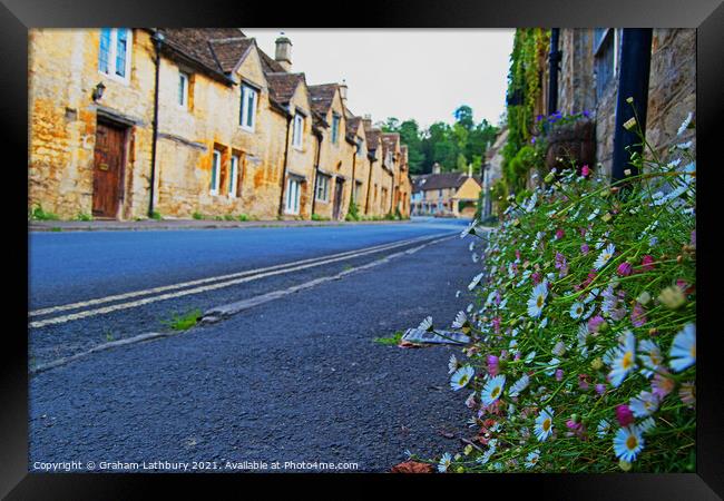 Castle Combe Framed Print by Graham Lathbury