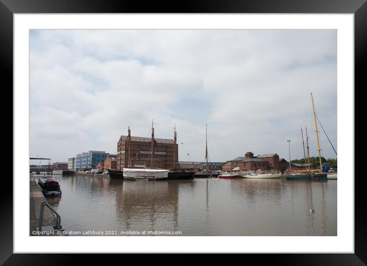 Gloucester Docks Framed Mounted Print by Graham Lathbury