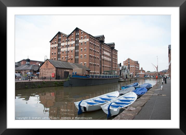 Gloucester Docks Framed Mounted Print by Graham Lathbury