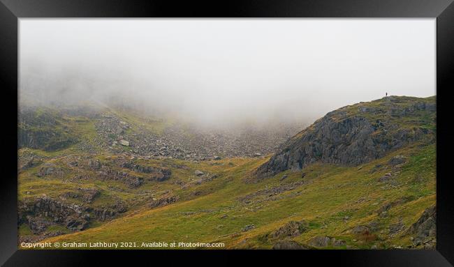 Red Screes, Lake District Framed Print by Graham Lathbury
