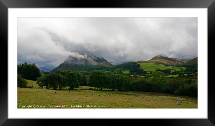 Loweswater Peaks Framed Mounted Print by Graham Lathbury