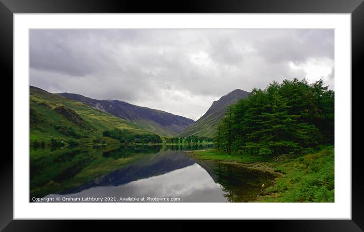 Buttermere Lake, Cumbria Framed Mounted Print by Graham Lathbury