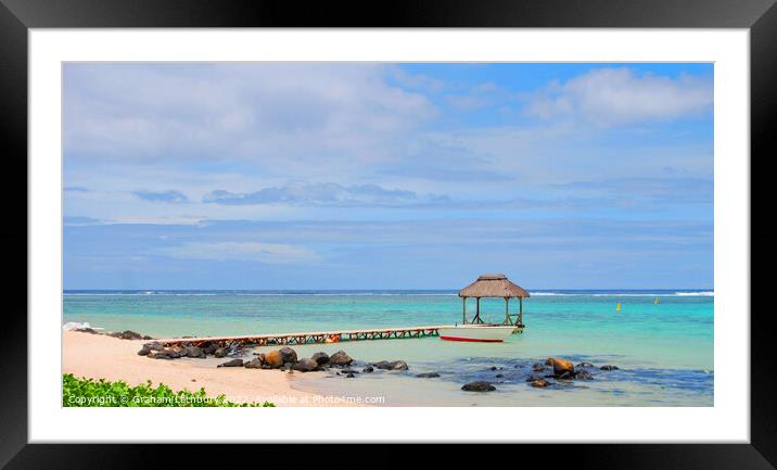 Mauritius Pier Framed Mounted Print by Graham Lathbury