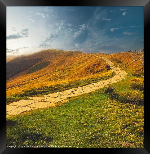 Mam Tor Framed Print by Graham Lathbury