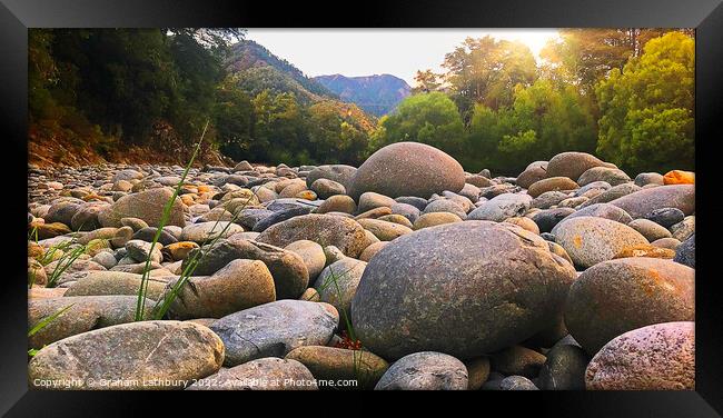 River Owen, New Zealand Framed Print by Graham Lathbury