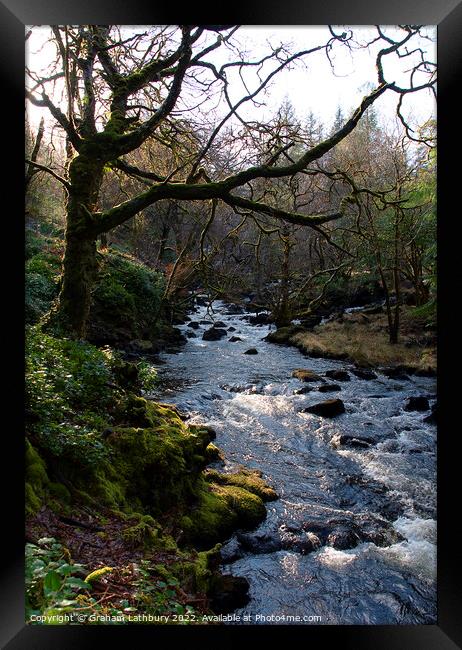 Aros Park River, Isle of Mull Framed Print by Graham Lathbury