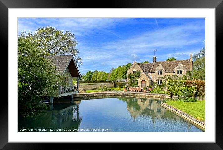 Cotswold House Framed Mounted Print by Graham Lathbury