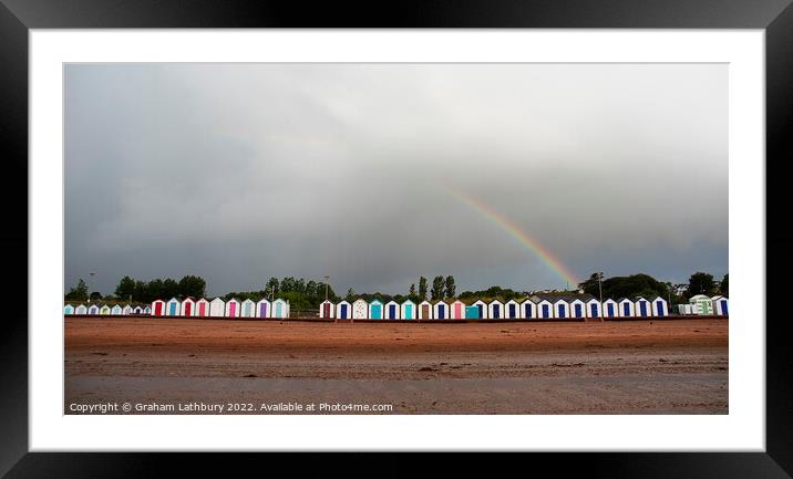 Rainbow - Goodrington Sands Framed Mounted Print by Graham Lathbury
