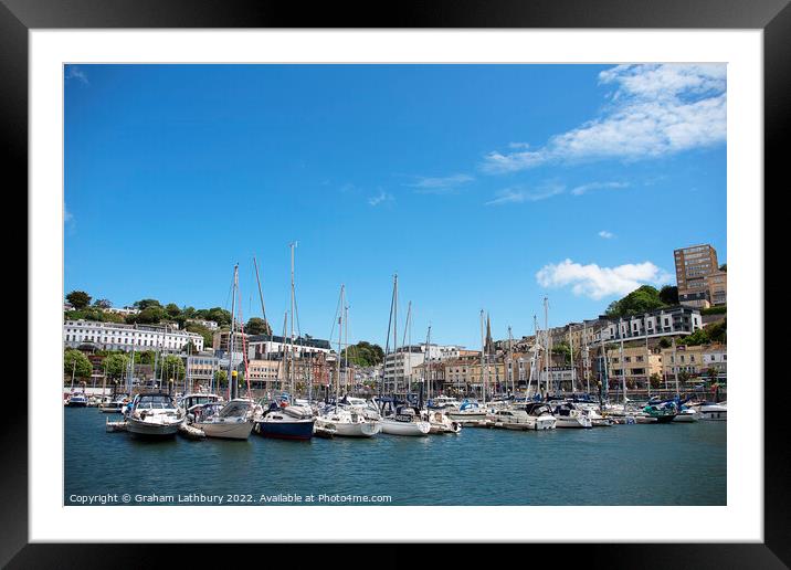 Torquay Harbour Framed Mounted Print by Graham Lathbury