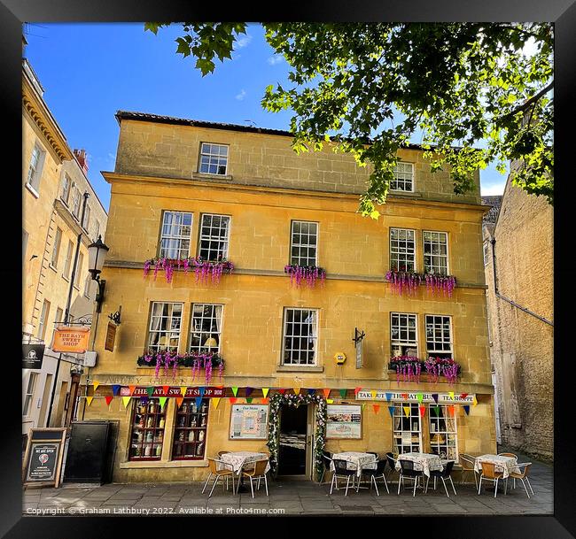 The Bath Sweet Shop Framed Print by Graham Lathbury