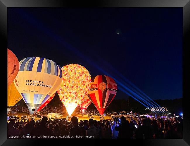 Bristol International Balloon Fiesta Framed Print by Graham Lathbury