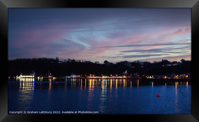 Tobermory Sunset Framed Print by Graham Lathbury