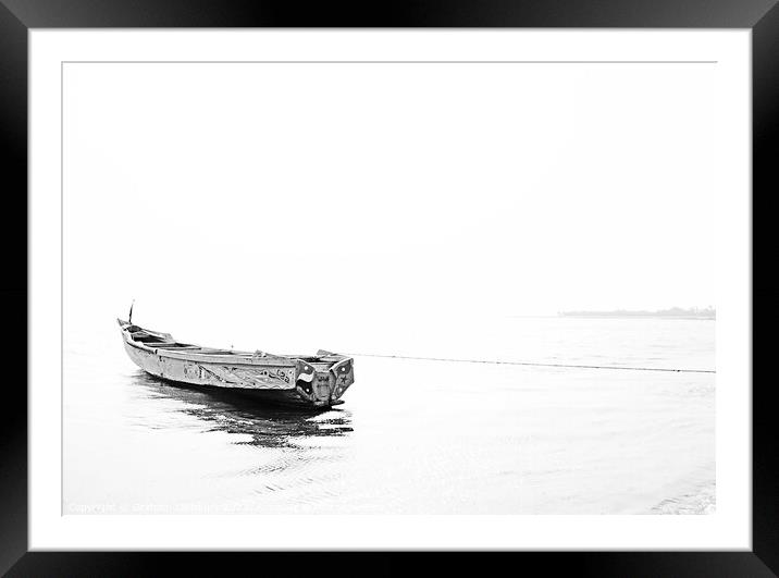 African Fishing Boat Framed Mounted Print by Graham Lathbury