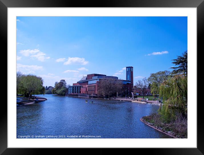 Royal Shakespeare Theatre Framed Mounted Print by Graham Lathbury