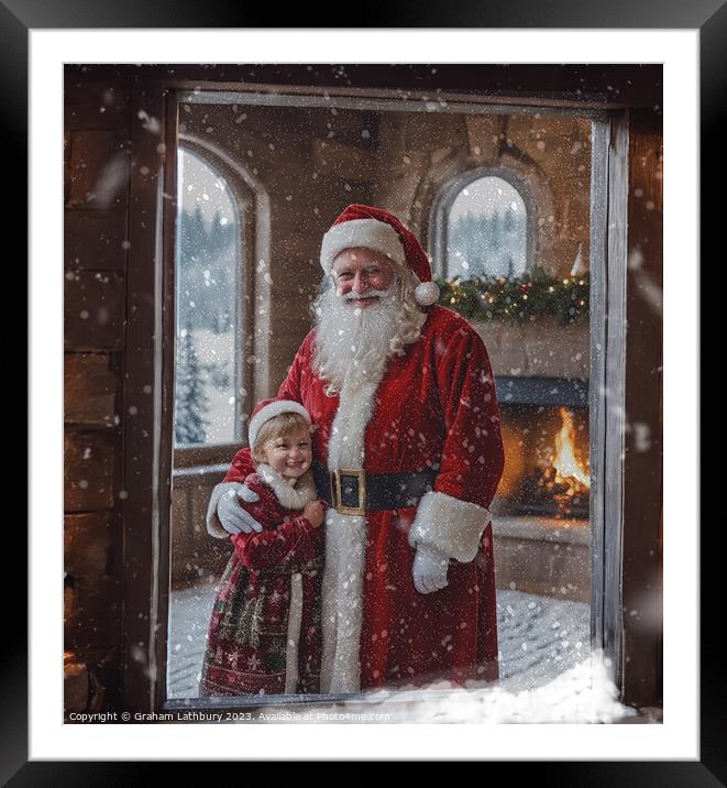 Santa Claus Framed Mounted Print by Graham Lathbury