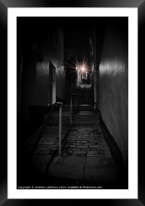 Dartmouth Night Steps Framed Mounted Print by Graham Lathbury
