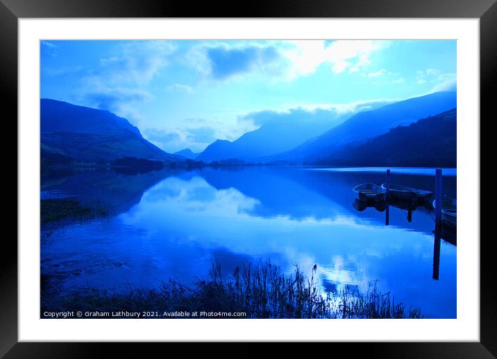Lake nantlle, Snowdonia Framed Mounted Print by Graham Lathbury