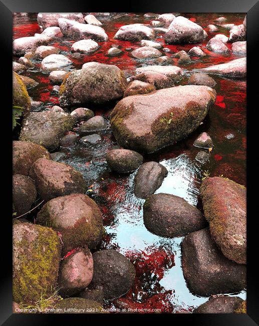 Rock Pools, Lake District Framed Print by Graham Lathbury