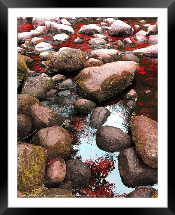 Rock Pools, Lake District Framed Mounted Print by Graham Lathbury