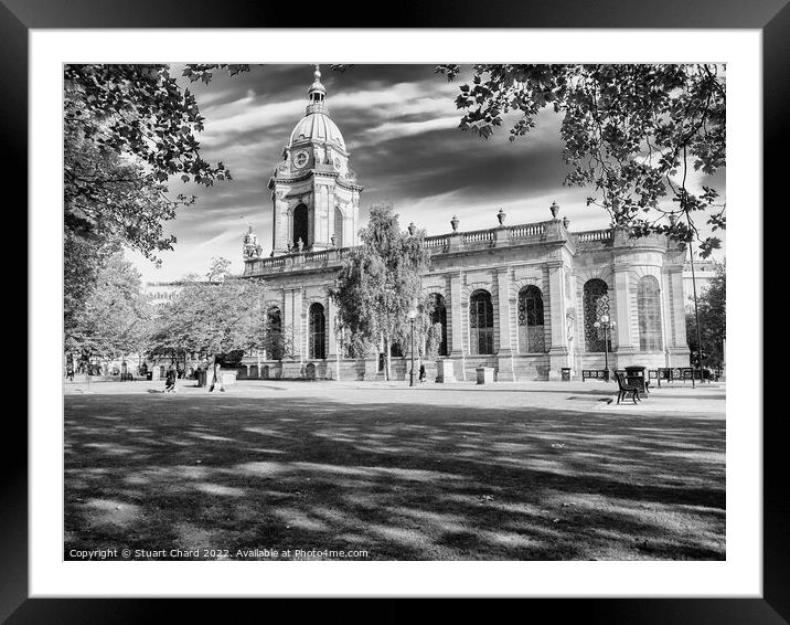 St Philips cathedral in the center of Birmingham Framed Mounted Print by Stuart Chard