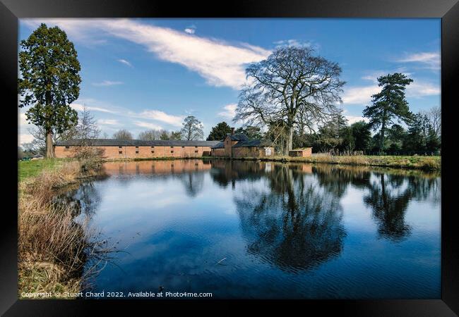 Lake in the English countryside Framed Print by Stuart Chard