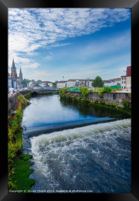 River Lee in Cork, Ireland  Framed Print by Stuart Chard