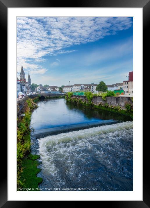River Lee in Cork, Ireland  Framed Mounted Print by Stuart Chard