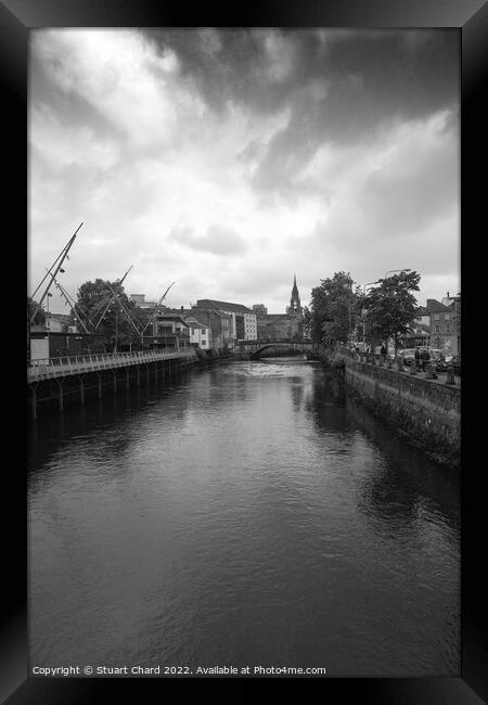 River Lee in Cork, Ireland Framed Print by Stuart Chard