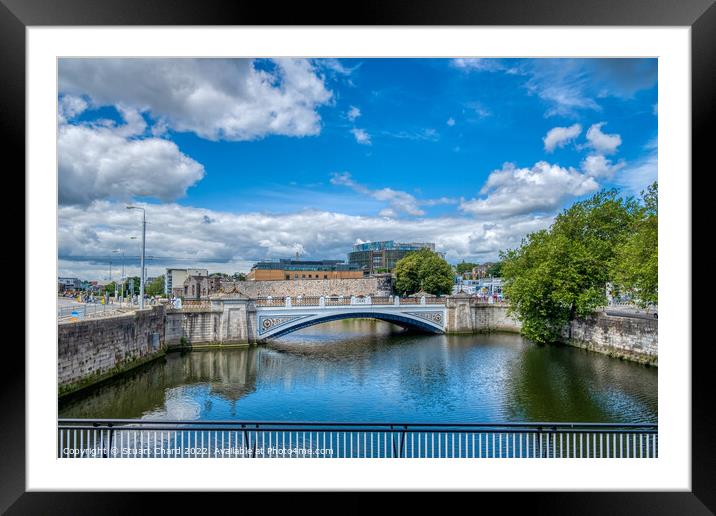 Sean Heuston Bridge Dublin Framed Mounted Print by Stuart Chard