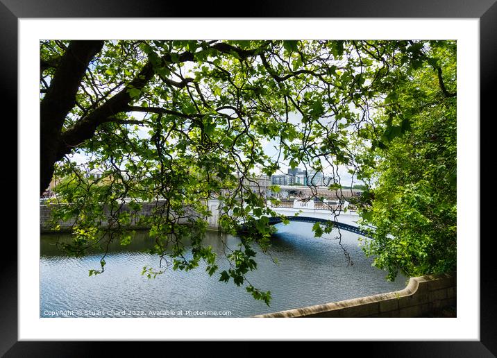 River Liffey in Dublin Framed Mounted Print by Stuart Chard