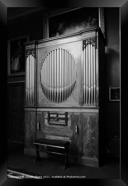 Old Church Organ  Framed Print by Stuart Chard