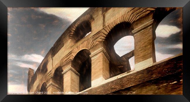 Colosseum, Rome Italy Framed Print by Stuart Chard