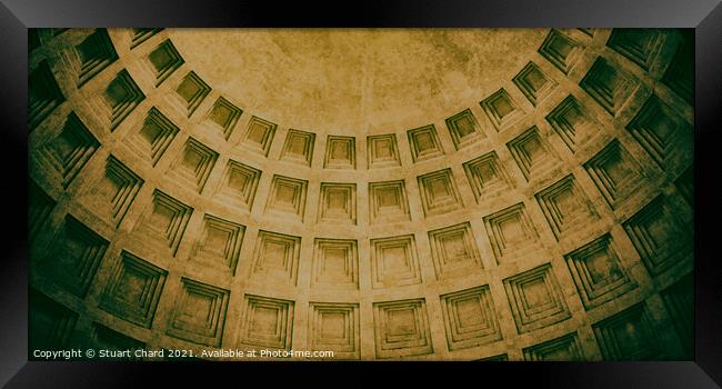 Pantheon in Rome, Italy Framed Print by Stuart Chard