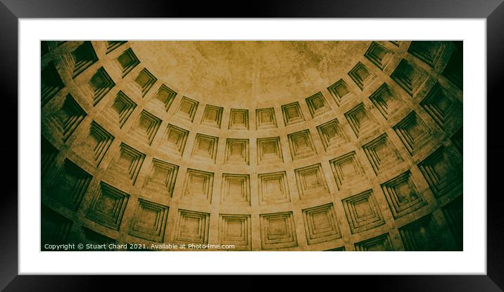 Pantheon in Rome, Italy Framed Mounted Print by Stuart Chard